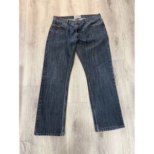 Signature Levis Strauss Jeans 36x32 Blue Cotton Stretch Straight Slim Fit